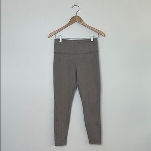 Athleta Tan Delancey Herringbone Tight  Size Small EUC